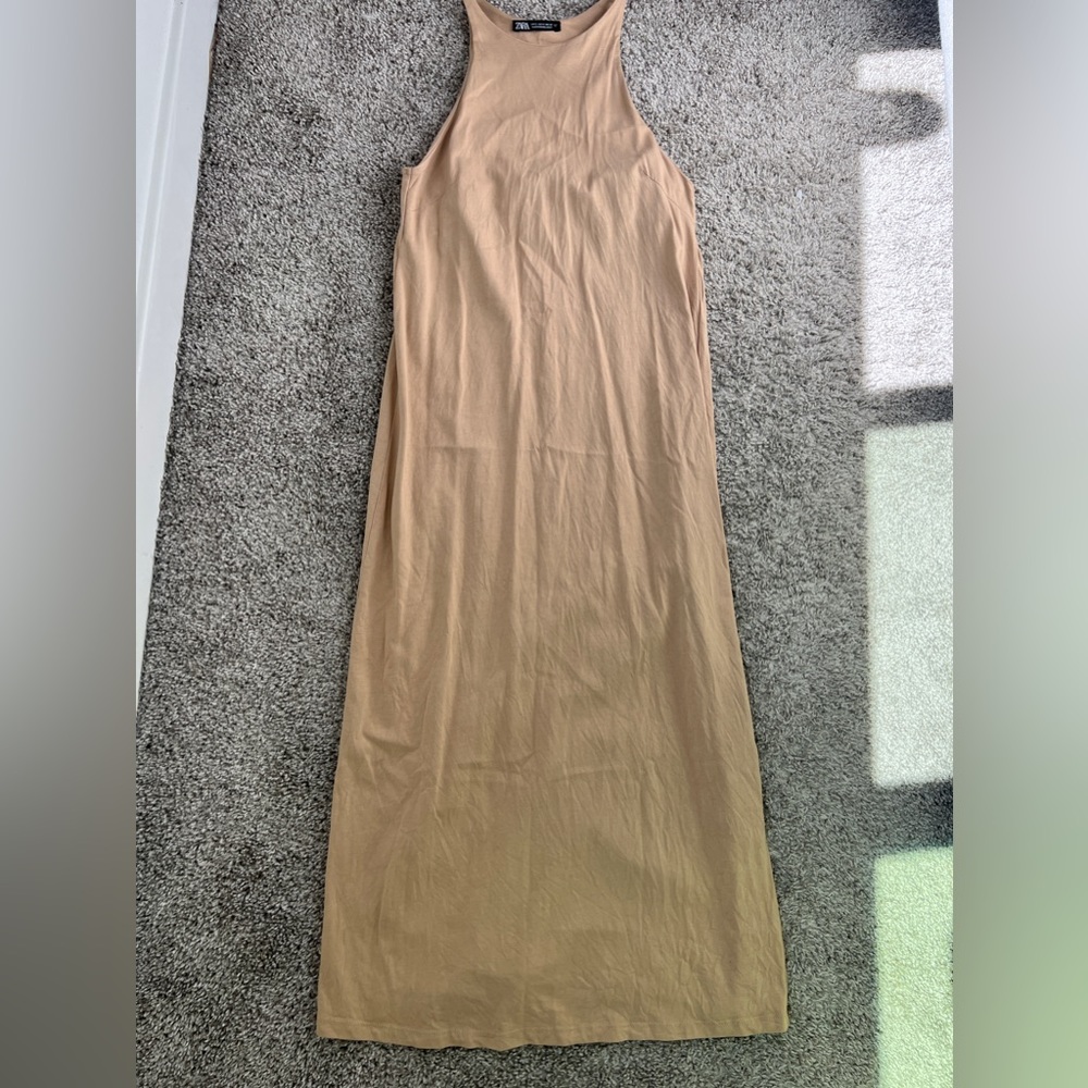 Zara tan dress